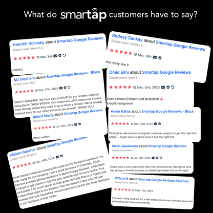 Acrylic plaque 3.9x3.9 inch with customizable NFC chip and QR code, includes free keychain for collecting Google reviews